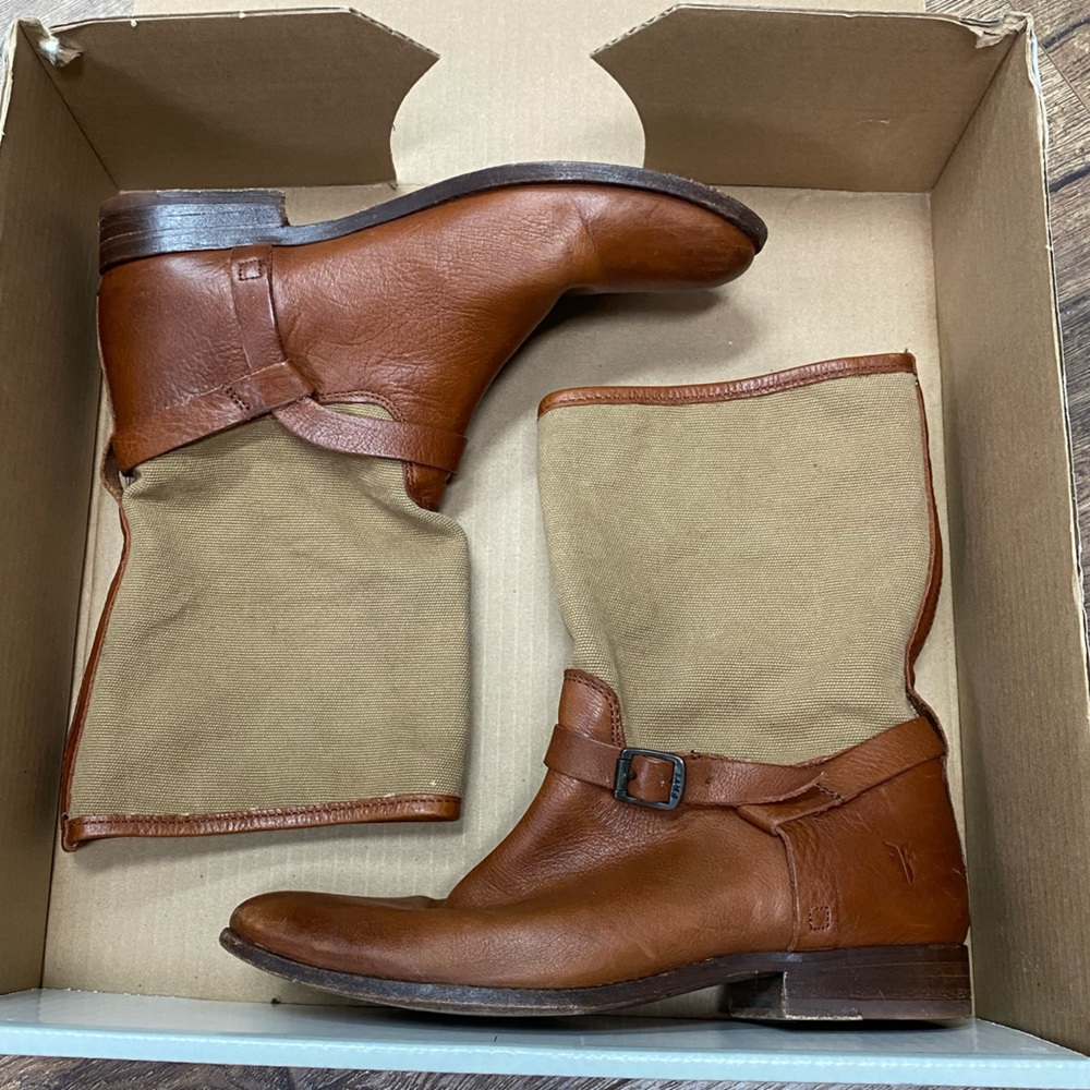 Frye Melissa shortie mid-calf boot size 8